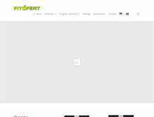 Tablet Screenshot of fitofert.com